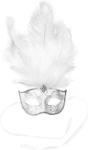 Vista 4 de ILOVEMASKS - Máscara de mascarada de plata de guerrero romano