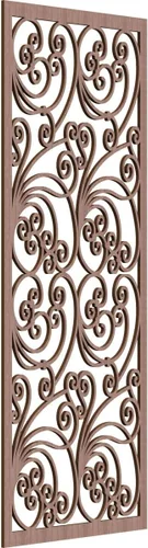 Vista 152 de 9 3/8"W x 24 3/8"H x 1/4"T Marilla Decorativos Paneles de Pared de Madera Calado, Abedul
