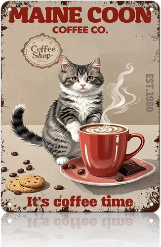 Vista 11 de KIYOYO Basset Hound Dog - Cartel de metal vintage de hound con texto en inglés "Before Coffee After Coffee" (Antes del café después del café)