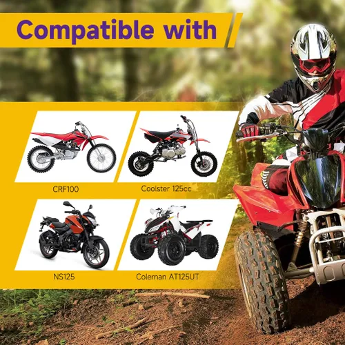 Vista 5 de HIAORS 428 13T 17mm Piñones de Motor Delantero para Motocicleta para 50cc 70cc 110cc 125cc 140cc 160cc TaoTao Roketa Coolster Sunl Lifan Chinese ATV