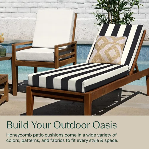 Vista 3 de Honeycomb Outdoor Heritage - Cojín para muebles de patio, 21.5 x 70