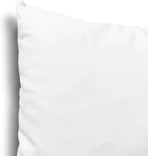 Vista 5 de EDOW - Relleno de almohada ligera y suave de poliéster como alternativa al plumón - Almohada decorativa lavable a máquina. (Blanco, 14x14 pulgadas)