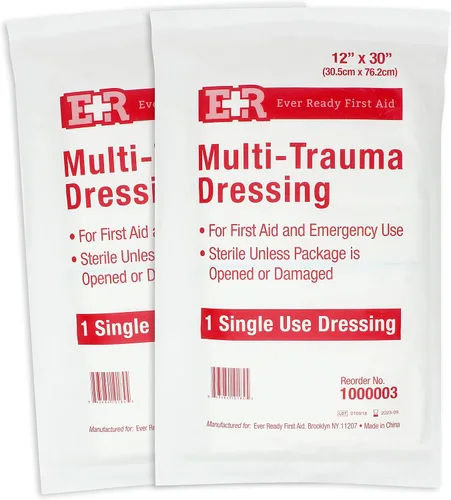Vista 7 de Ever Ready First Aid Apósito no tejido estéril multitrauma 12" x 30