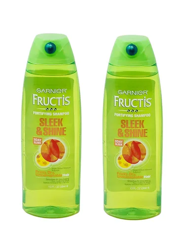 Vista 11 de Garnier Fructis Sleek & Shine Champú, cabello encrespado, seco, inmanejable, 22 onzas líquidas (el embalaje puede variar)