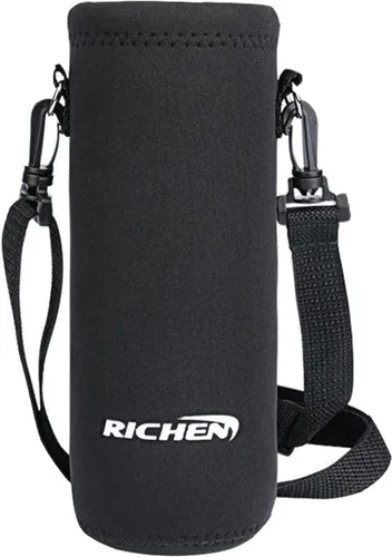 Vista 24 de RICHEN Bolsa de neopreno para botella de agua con correa ajustable para el hombro, cubierta aislada para botellas de acero inoxidable/vidrio/plástico