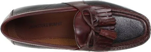 Vista 7 de Johnston & Murphy Aragon Kiltie - Zapatos de vestir casuales con borlas, diseño clásico, forro textil de cuero, suela de cuero con tacón de goma