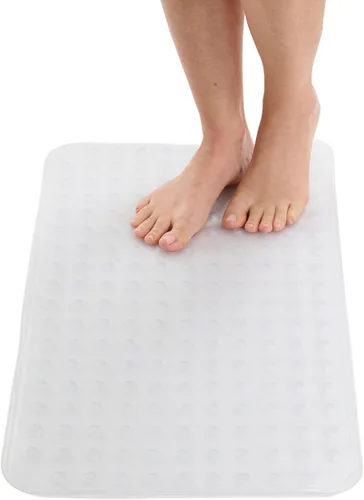 Vista 8 de ENKOSI Tapete de ducha antideslizante – Alfombra de baño para suelos de bañera y ducha – Alfombra antideslizante con fuerte agarre de ventosa