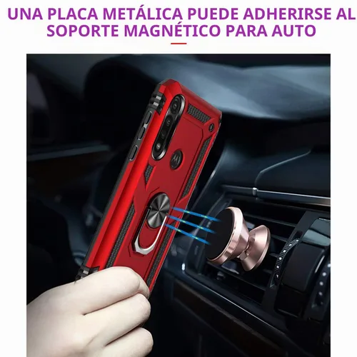 Vista 3 de TJS - Funda compatible con Motorola Moto G Power (2020) (negro)