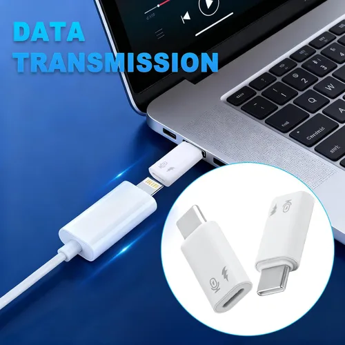 Vista 6 de 2 adaptadores hembra a USB-C macho, tarjeta de sonido de micrófono, adaptador de cable de carga OTG tipo C compatible con iPhone 17, 16, 15, 14