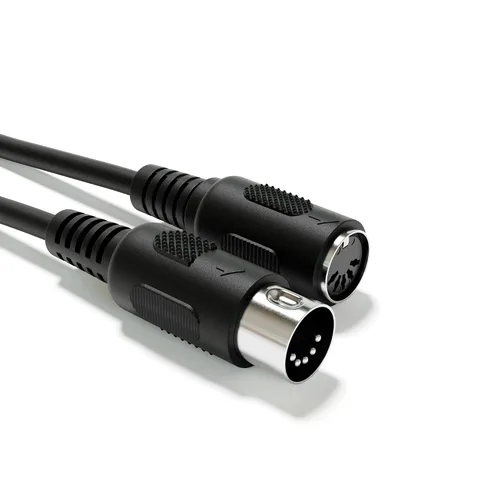Vista 5 de Cable de audio de extensión MIDI - DIN de 5 pines - macho a macho/hembra [macho a hembra 200 cm - 78.74"]