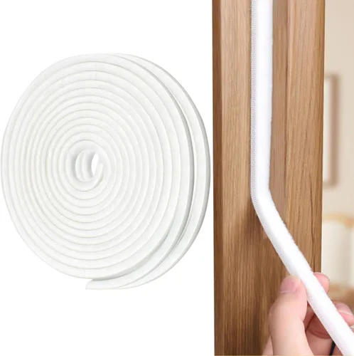Vista 14 de Burlete autoadhesivo gris insonorizante de 33 pies para puertas y ventanas, 0.4 pulgadas de ancho x 0.2 pulgadas de grosor