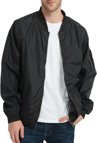 Vista 8 de MADHERO - Chaqueta de piloto ligera y entallada para hombre