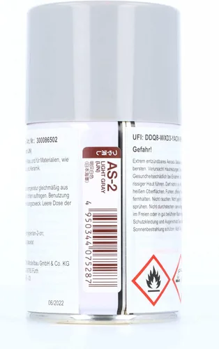 Vista 3 de TAMIYA Aeronave Spray AS-2 Gris Claro Acrílico TAM86502 Imprimadores y Pinturas Laca