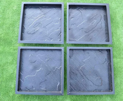 Vista 5 de SvitMolds Vendido Set 4 unids Moldes de plástico Fundición de hormigón pavimentación Jardín Camino Pavimento Piedra Patio # S28