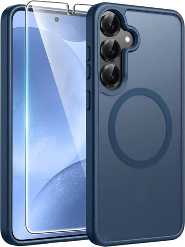 Vista 245 de FNTCASE - Funda para iPhone 16 Pro: magnética, mate, translúcida, de grado militar, protectora contra caídas, resistente, fina, duradera y a prueba