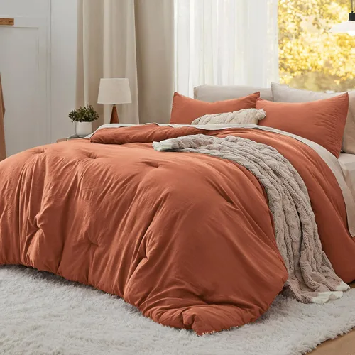 Vista 50 de Bedsure Juego edredón suave prelavado individual/individual XL, 365 días, cálido relleno alternativo GentleSoft™, 1 edredón ligero:68x88 pulgadas