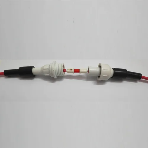 Vista 3 de Mssoomm Cable de alambre de alto voltaje Cabezales de conector positivo y negativo de protección con terminal de metal y cubierta para conectar 50KV