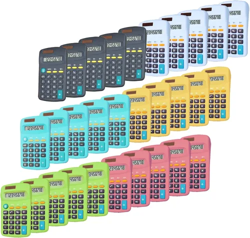 Vista 11 de Calculadora Básica de Doble Alimentación de 8 Dígitos para Escritorio (B, Juego de 30)