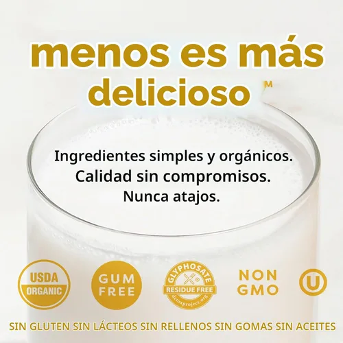 Vista 4 de MALK Leche de almendras de vainilla sin azúcar, orgánica y estable