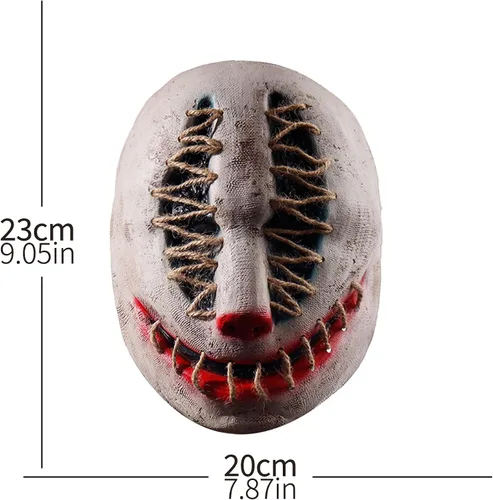 Vista 4 de Vmonke Máscara de terror para Halloween, cara de terror, zombi