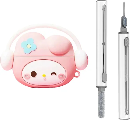 Vista 9 de Compatible con Funda para AirPods Pro 2 con Kit Limpiador, Protectora, Soporta Carga Inalámbrica, Funda para Carcasa de AirPod Pro 3, AirPods 3/4