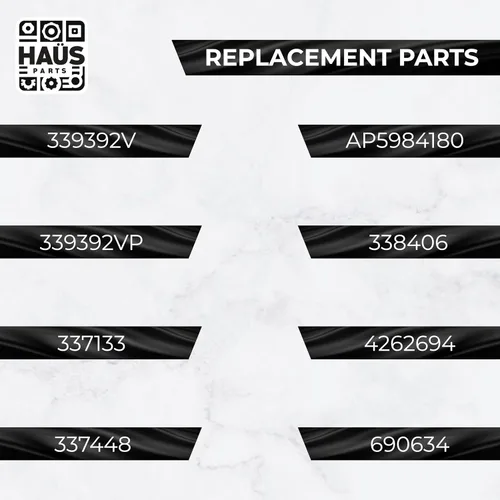 Vista 7 de 339392 339392V Reemplazo de pantalla de filtro de pelusa para secadora – Compatible con Whirlpool, Kenmore, Roper – Reemplaza, 337133, 337448