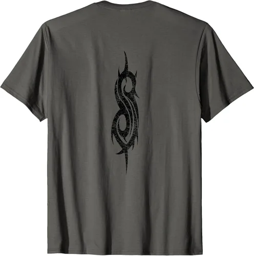 Vista 3 de Slipknot Skull playera Estrella, hombre 2XL, Jaspeado oscuro Asfalto
