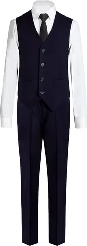 Vista 3 de ELPA ELPA Traje de niño ajustado para niños, trajes formales de esmoquin (5 piezas)