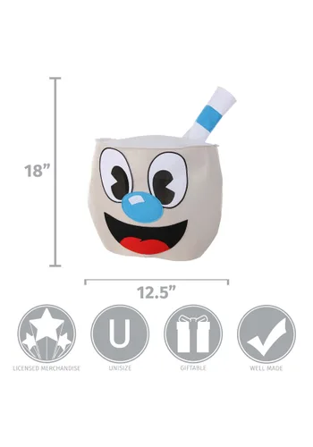 Vista 8 de Cabeza de Personaje de Fieltro Mugman Multicolor
