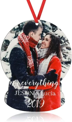 Vista 13 de Fortheday Adorno de Navidad personalizado 2023, adorno con foto personalizable, juego de decoración de árbol de Navidad, creativo (sobrevivido)
