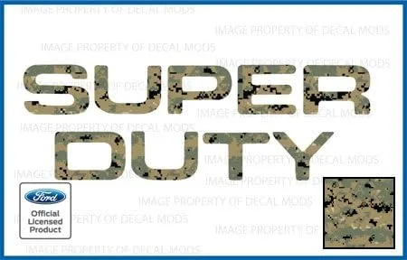 Vista 30 de 2008-2016 Insertos de letras para portón trasero (calcomanías delgadas) de reemplazo para Ford F250 F350 F450 Super Duty (2008-2016) Bandera