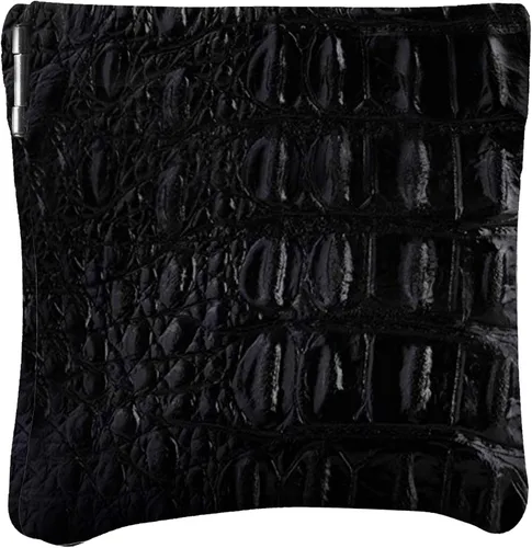 Vista 55 de Monedero clásico a presión, de cuero, para hombre de Nabobb, negro