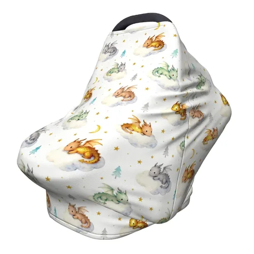 Vista 11 de Lindas fundas de asiento de coche con diseño de mariposa para bebé, multiusos para asiento de automóvil, cubierta de transporte transpirable