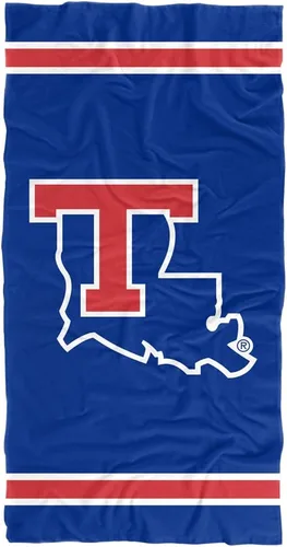 Vista 12 de LOGOVISION Manta Abilene Christian University, 30 x 60 pulgadas, logotipo primario CottonFront/PolyBackBeachTowel