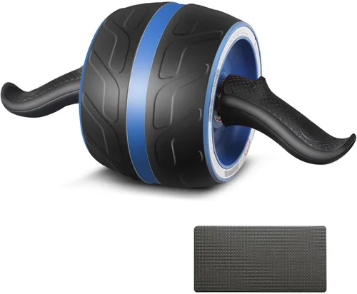 Vista 9 de AB Wheel Roller with Resistance Spring, Automatic Rebound Exercise Abdominal Ultra-Wide Wheels Fitness for Gym & Home, Core Work-out