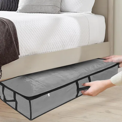 Vista 4 de ProPik Contenedores de almacenamiento de papel de regalo, organizador de papel de regalo debajo de la cama, de 41 x 14 x 6 pulgadas, se adapta a