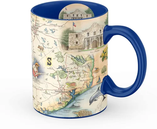 Vista 26 de Taza de cerámica con mapa de 1000 islas de Xplorer Maps (16oz) – Taza de café libre de BPA para bebidas frías y calientes – Perfecta para oficina