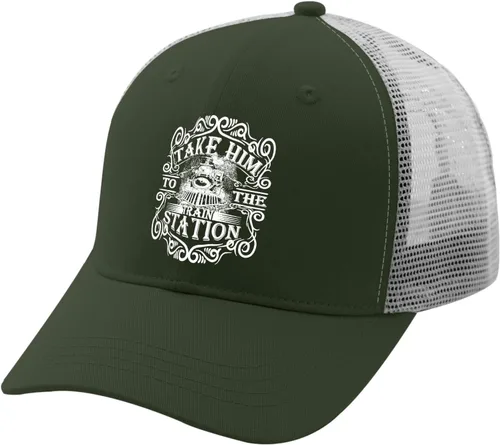 Vista 2 de Hat Take him to The Train Station Baseball Caps, Vintage Cap for Women