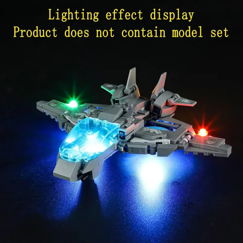 Vista 7 de GEAMENT Kit de luces LED compatible con Lego Avengers Tower 76269 (juego de modelos no incluidos)
