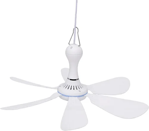 Vista 4 de Solar Ceiling Fan, 16.54in 6 Blades 36dB