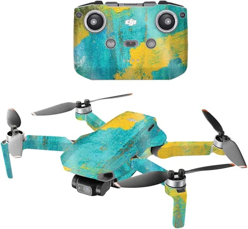 Vista 11 de MightySkins Glitter brillante compatible con DJI Mini 2 Dron portátil - Negro abstracto Acabado de purpurina protector, duradero de alto brillo