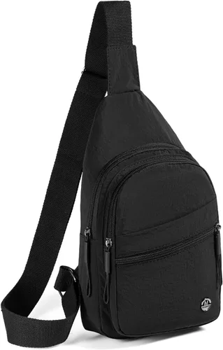 Vista 20 de EVANCARY - Mochila pequeña tipo bandolera para mujeres y hombres, mochila de pecho tipo bandolera para viajes, senderismo y actividades al aire libre