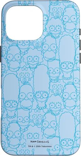 Vista 19 de Funda con estampado de personajes de The Simpsons Springfield para iPhone 16
