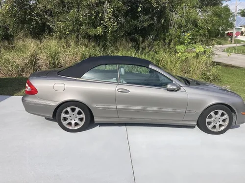 Vista 3 de KUAFU Tapa blanda convertible compatible con Mercedes-Benz CLK Series W209 2004-2009, color negro