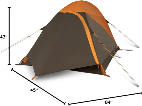 Vista 14 de Kelty Grand Mesa 2P or 4P Backpacking Tent – 3 Season Camping, Thru Hiking Shelter, Aluminum Pole Frame, Single Door + Vestibule
