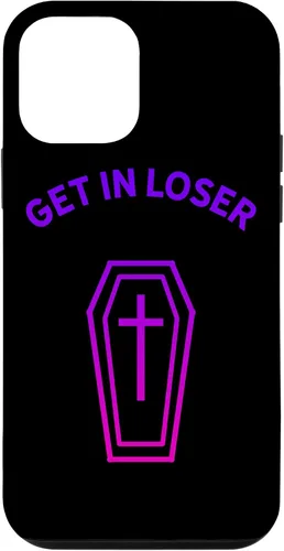 Vista 16 de Pastel Goth Aesthetic Black Gradient Coffin Get in Loser Emo Case for iPhone 17