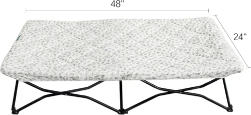 Vista 5 de Sábana para Regalo My Cuna Cama portátil para niños pequeños, cuna de viaje Joovy (solo sábana, cama no incluida), funda acolchada suave acolchada