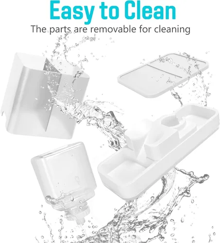 Vista 6 de Comedero automático para mascotas pequeñas y dispensador de agua, 2 en 1 por gravedad para gatos, gatos pequeños, medianos y pequeños, juego