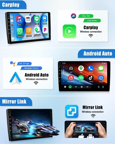 Vista 5 de 8 Core Qualcomm Android Car Stereo para Beetle 2004-2010 Pantalla táctil de 9 pulgadas con CarPlay Android Auto 4G+64G Ventilador de enfriamiento