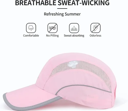 Vista 67 de Gorra deportiva de malla ligera de secado rápido para hombres y mujeres